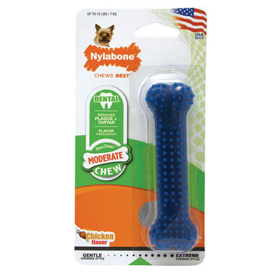 Nylabone, Dental Chew, Chicken Flavour Bone