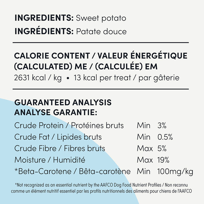 Crumps' Naturals, Sweet Potato Fries - Dog Treat image number null