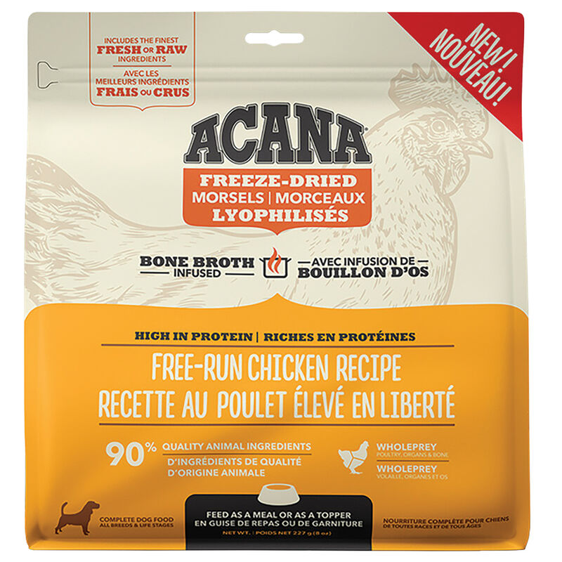 Acana, Adult - FD Morsels - Free Run Chicken - 227 g - Freeze Dried Dog Food image number null