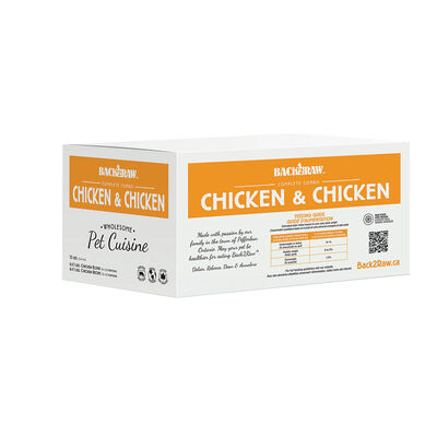 Back2Raw, Complete, Patty - Chicken & Chicken Blend - 5.44 kg(12x0.45kg)