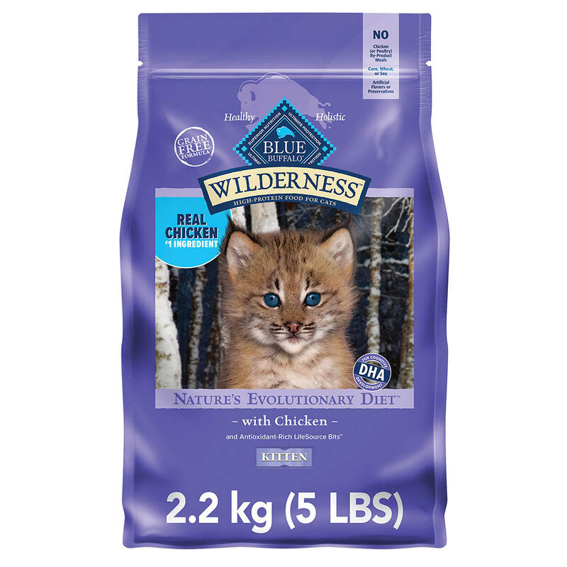 Blue Buffalo, Feline Kitten - Wilderness - Chicken - Dry Cat Food image number null