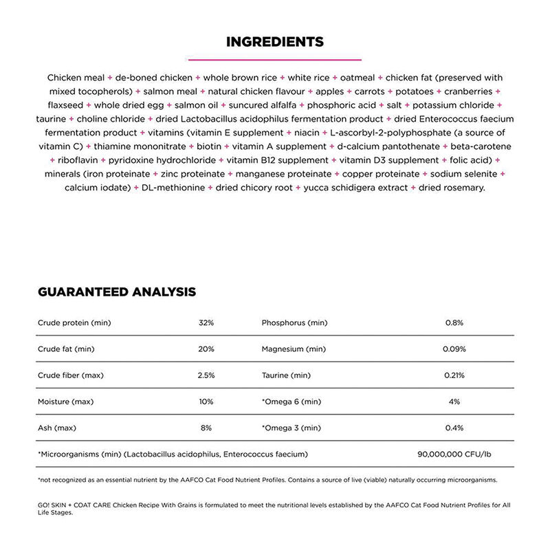 GO! SOLUTIONS SKIN + COAT CARE Chicken Recipe for cats image number null