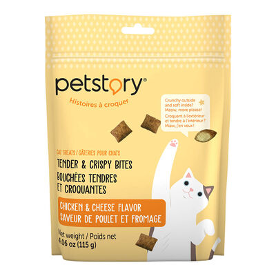Petstory, Tender and Crispy Bites - Chicken and Cheese-115g