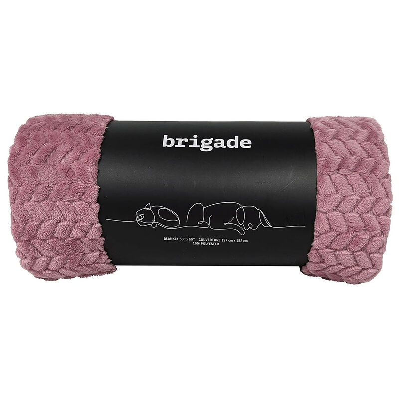 Brigade, Textured Polar Fleece Blanket - Lilac image number null