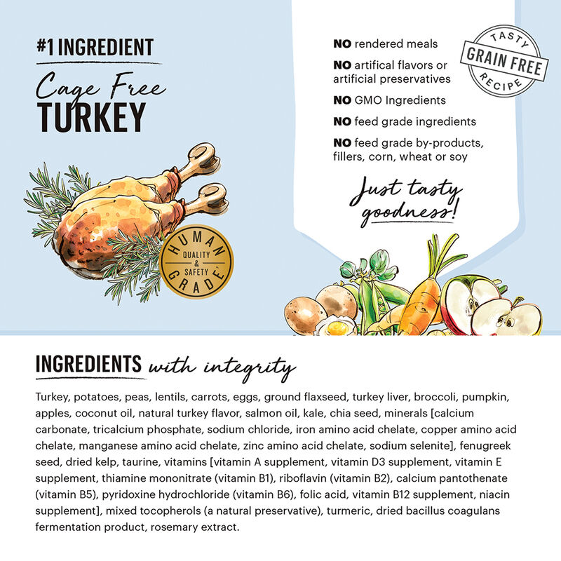 The Honest Kitchen, Grain Free Whole Food Clusters - Turkey - Dry Dog Food image number null