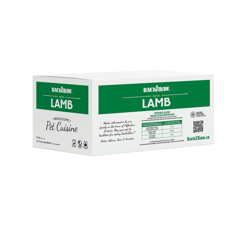 Back2Raw, Basics, Patty - Lamb - 5.44 kg - (12x0.45kg) image number null