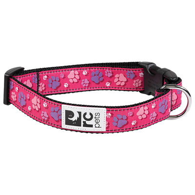 RC Pets, Clip Collar - Fresh Tracks - Pink - Dog Collar