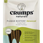 Crumps' Naturals, Plaque Busters - Advanced Double Fresh Kelp Dental Sticks - 10 pk - 270 g - Dog Tr image number null