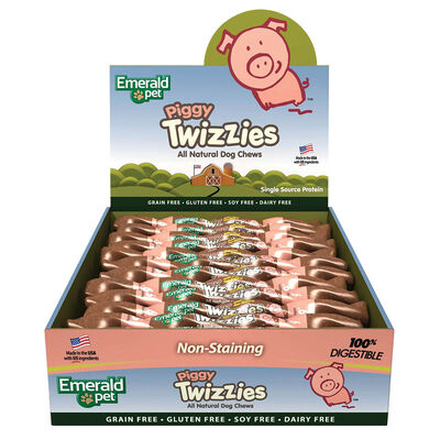 Emerald Pet, Twizzies, LID GF Chew - Piggy - 6"