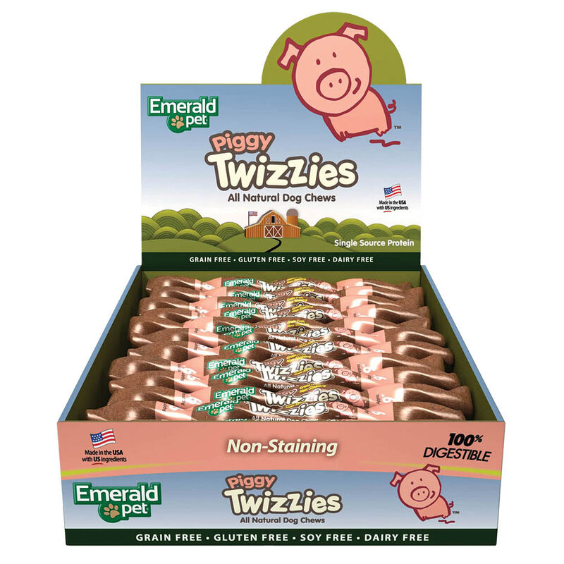 Emerald Pet, Twizzies, LID GF Chew - Piggy - 6" image number null
