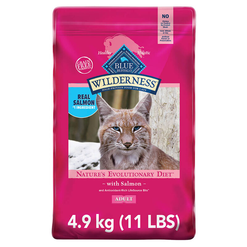 Blue Buffalo, Feline Adult - Wilderness - Salmon - 2.2 kg - Dry Cat Food image number null