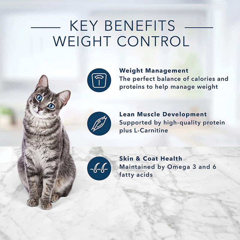 Blue Buffalo Tastefuls Weight Control Natural Adult Dry Cat Food, Chicken & Brown Rice image number null