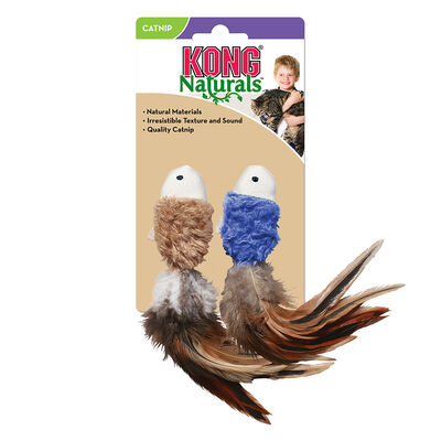 KONG, Cat Naturals Crinkle Fish 2pk Assorted - Interactive Cat Toy