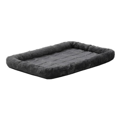 Mid West, Quiet Time, Bolster Bed, Synthetic Sheepskin - Gray