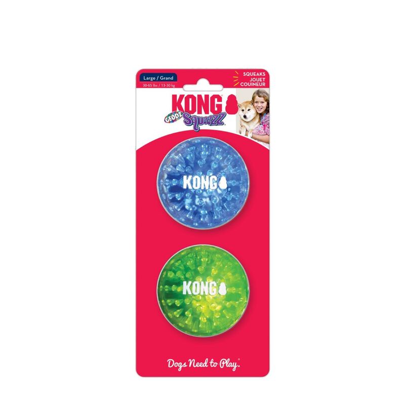 KONG Squeezz&reg; Geodz Balls, Assorted image number null