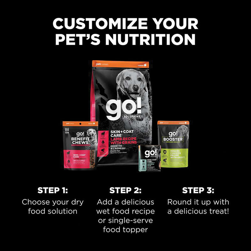 Go! Solutions,Benefit Chews - Skin + Coat Care Lamb Dog Treats - 170 g image number null