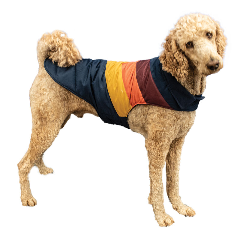 Canada Paws, Chevron Coat - Navy - Dog Coat image number null
