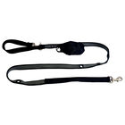 Smoochy Poochy, 2-Tone Nylon Hands Free Leash - Black/Charcoal - 1" x 6' image number null