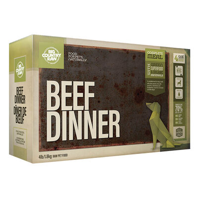 Big Country Raw, Beef Dinner - Frozen Dog Food