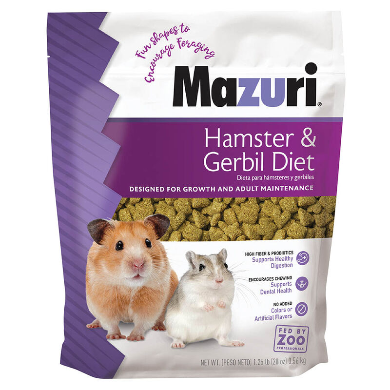 Mazuri Hamster & Gerbil Diet - 1.25 lb image number null