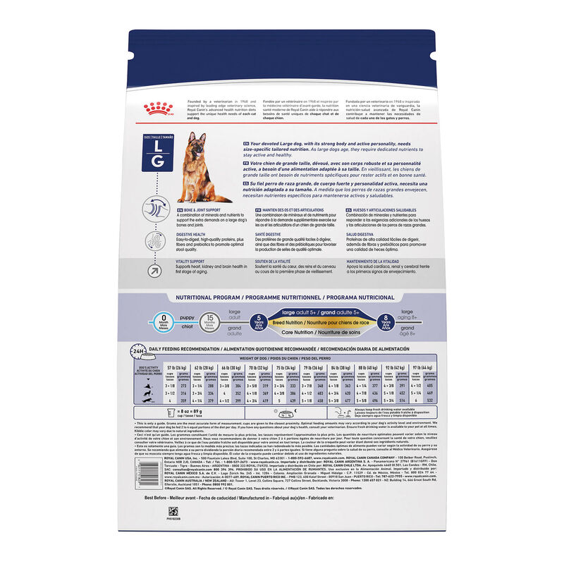 Royal Canin, Size Health Nutrition Large Adult 5+ - 13.6 kg - Dry Dog Food image number null