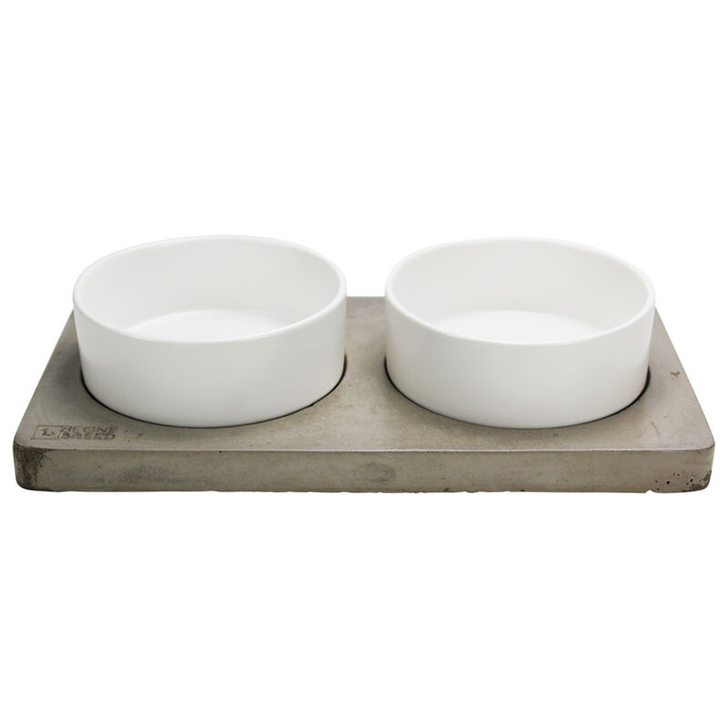 BeOneBreed, Bowl Duo on Concrete Base - Dog Bowl image number null