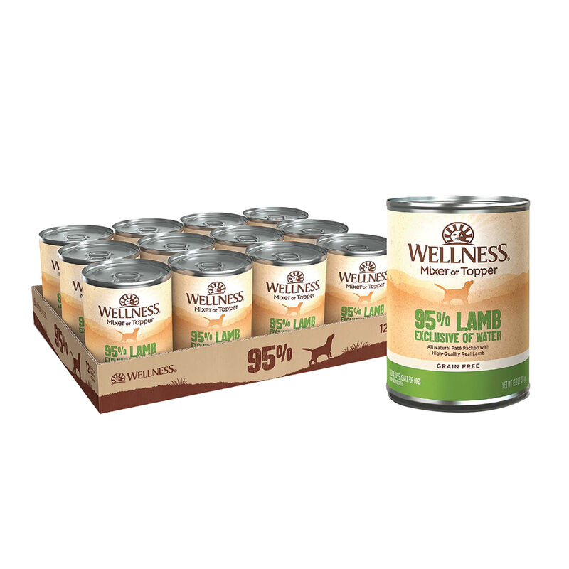 Wellness, Canned Dog Food, Mixers & Toppers, 95% Lamb - 13 oz - Wet Dog Food image number null