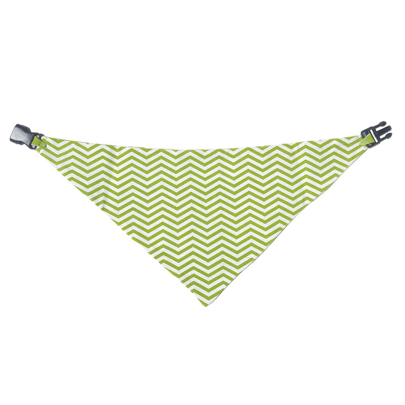 Uptown Pups, Bandana Reversible - Green & White image number null