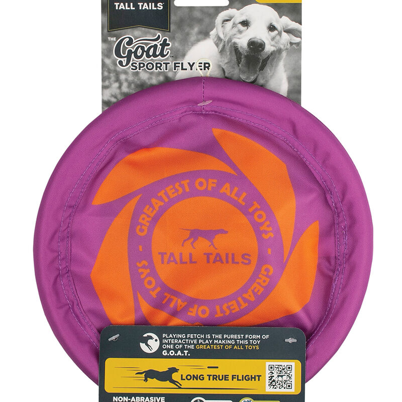 Tall Tails, GOAT Flyer - 9" - Toss Dog Toy image number null