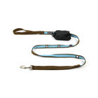 Smoochy Poochy, 2-Tone Optional Hands Free Lead - Turquoise/Brown - 1" Width - 6' image number null