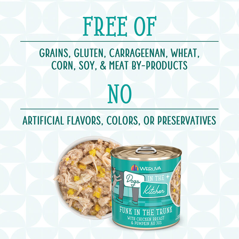 Weruva, Can, Adult - Funk in the Trunk - 283 g - Minced - Wet Dog Food image number null