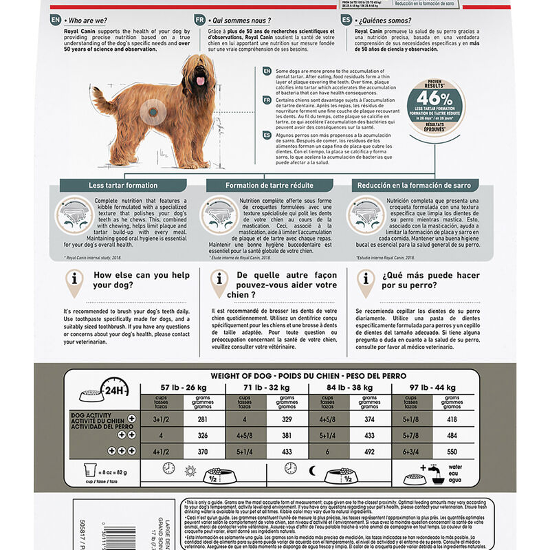Royal Canin, Canine Care Nutrition Dental Large Dog Food - Dry Dog Food image number null