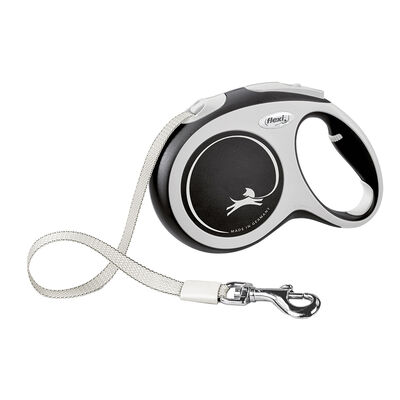 Flexi, Comfort Tape Leash - Grey - 5 m