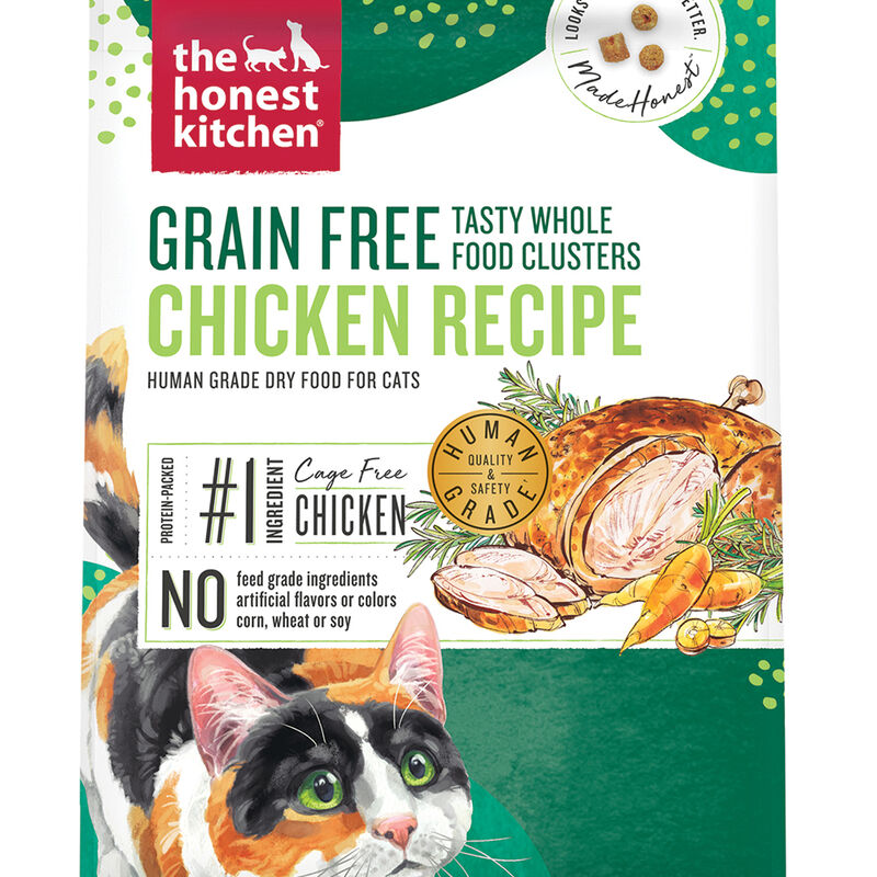 The Honest Kitchen, Grain Free Whole Food Clusters, Chicken Recipe - Dry Cat Food image number null