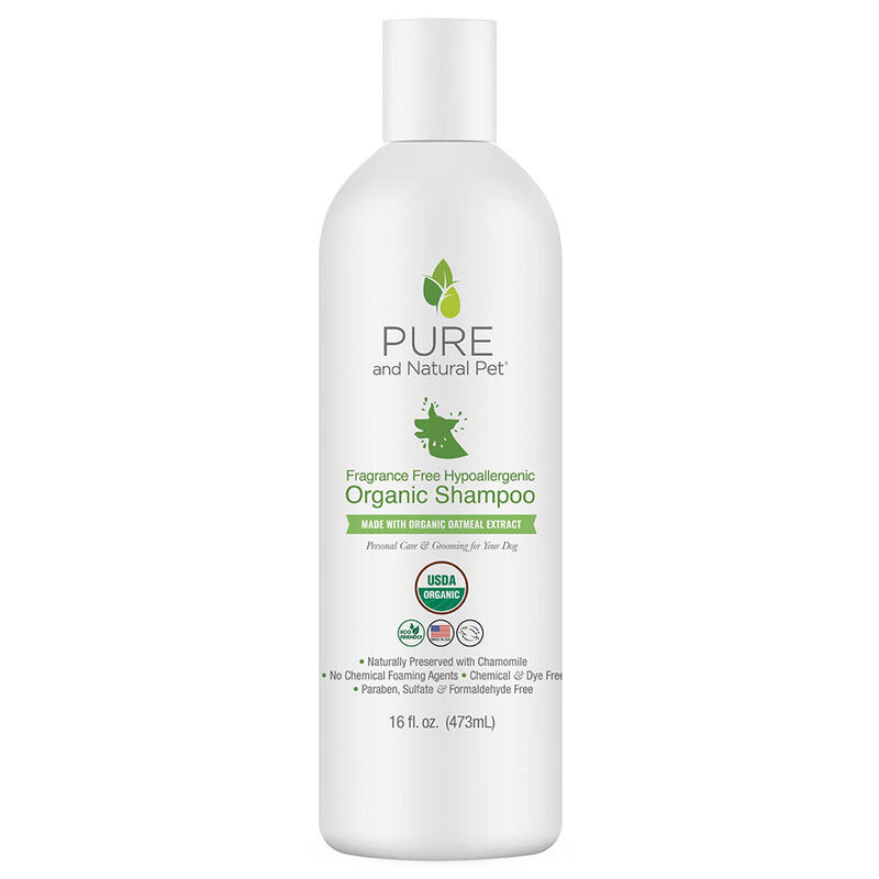 Pure and Natural Pet, Fragrance Free Hypoallergenic Organic Shampoo - 16 oz image number null