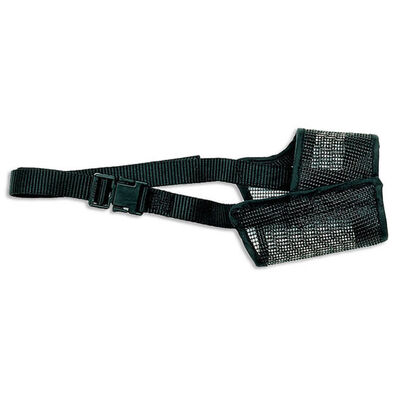 Best Fit, Adjustable Mesh Dog Muzzle Black - 08