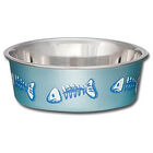 Loving Pet, Cat - Bella Bowl Skeleton Design - Metallic Ocean Blue image number null