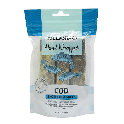 Icelandic+, Cod Skin Chew Stick - 5" - 3 pk