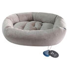 Peppy Buddies, Oval Pet Bed - Grey image number null