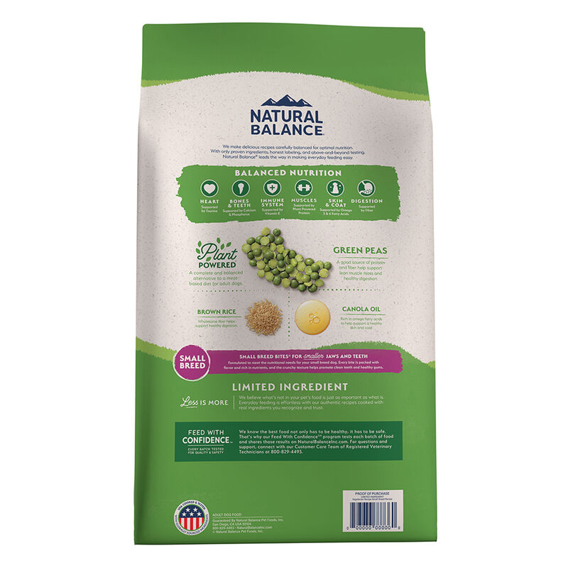 Natural Balance, Small Breed - Vegetarian - Dry Dog Food image number null