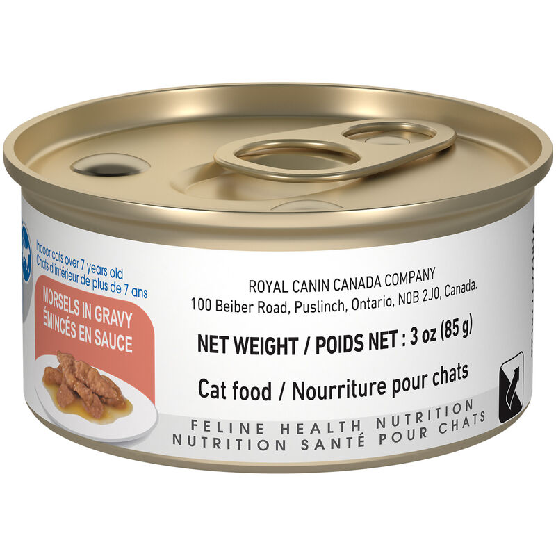 Royal Canin, Feline Health Nutrition Indoor 7+ Morsels in Gravy Can - 85 g - Wet Cat Food image number null