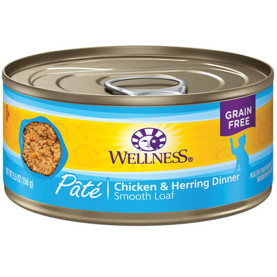 Wellness, Canned Cat Food, Complete Health, Chicken & Herring - Wet Cat Food