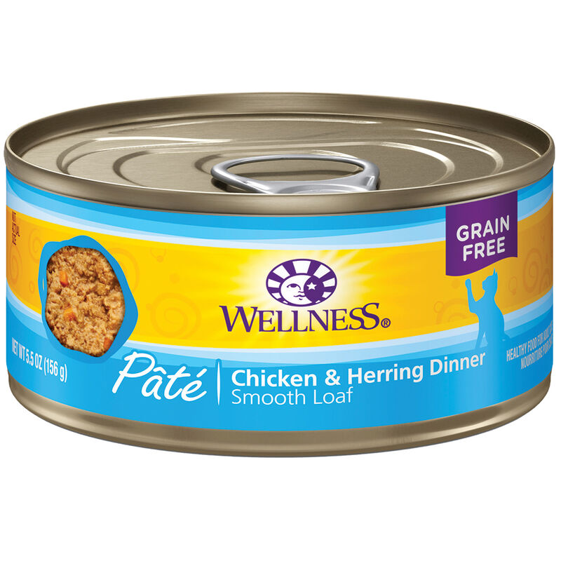 Wellness, Canned Cat Food, Complete Health, Chicken & Herring - Wet Cat Food image number null