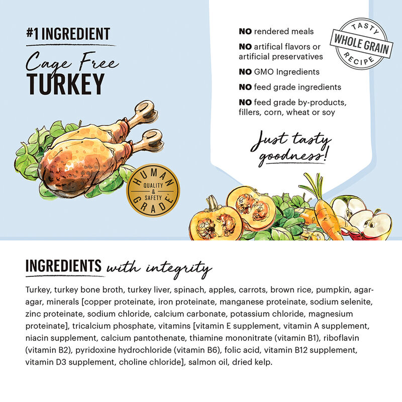 The Honest Kitchen, Butcher Block Pate, Turkey & Veggies - Wet Dog Food image number null