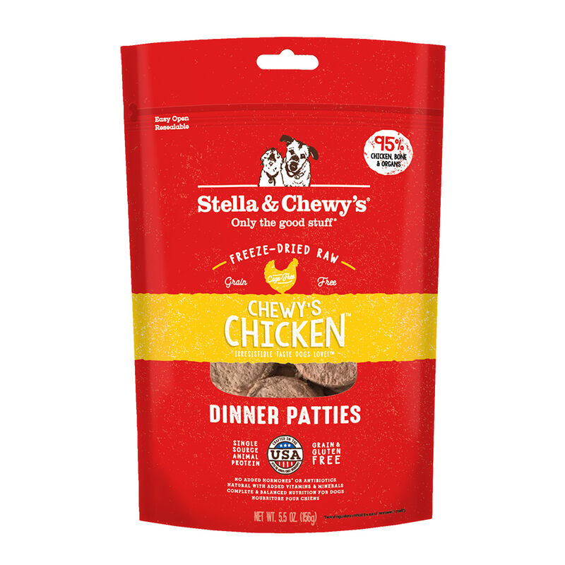 Stella & Chewy's, Dog Freeze-Dried Raw, Chewy's Chicken Dinner Patties image number null