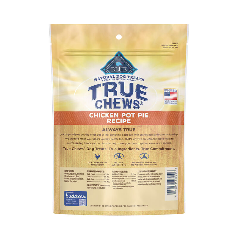 Blue Buffalo, True Chews - Chicken Pot Pie - 340 g - Dog Treat image number null
