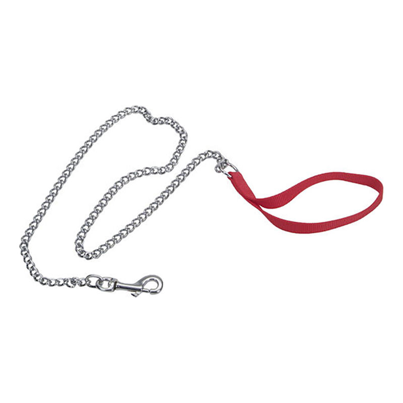 Dog Leash - Chain - Red - 4 mm image number null