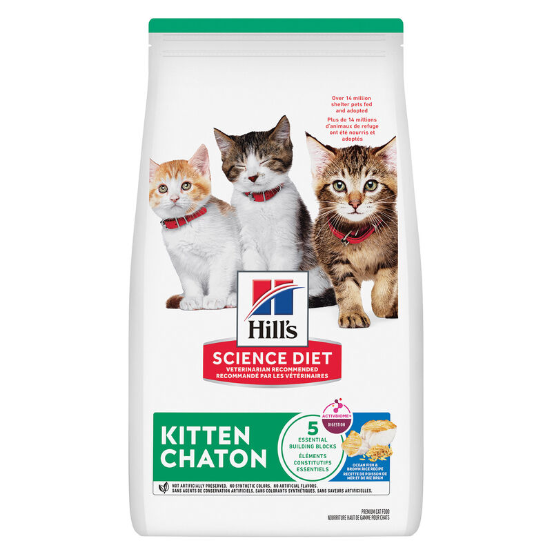 Science Diet, Kitten Ocean Fish & Brown Rice Recipe - Dry Kitten Food image number null