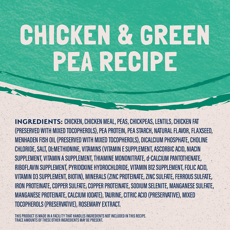 Natural Balance, Limited Ingredient Dry Cat Formula, Green Pea & Chicken - Dry Cat Food image number null
