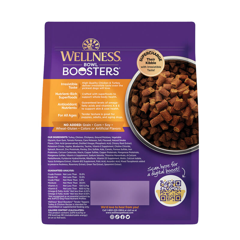 Wellness, Bowl Boosters - Tender Toppers Lamb & Salmon Recipe - 227 g - Freeze Dried Dog Food image number null